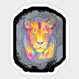 RAINBOW LION Sticker